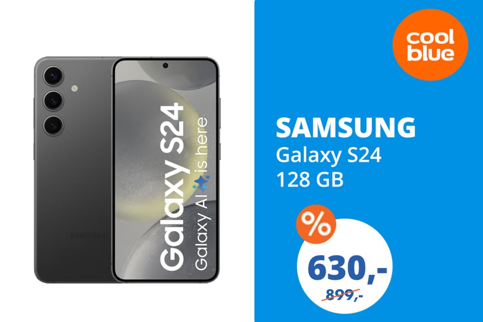 Das Samsung Galaxy S24 128 GB für 630 statt 899 Euro.