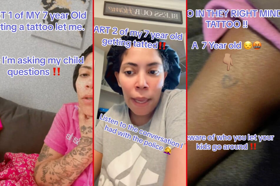 Mother calls police after aunt tattoos 7-year-old daughter