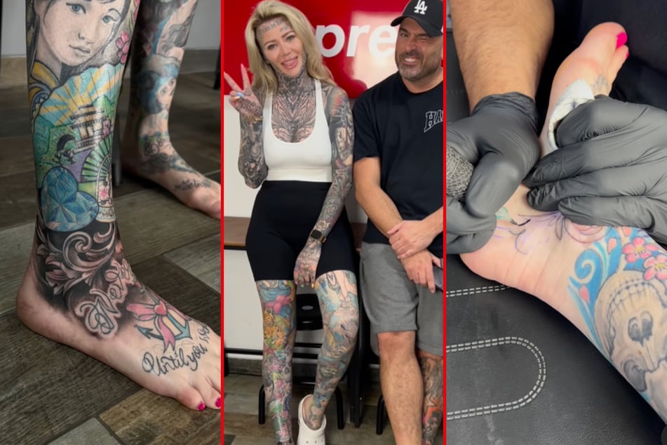 Britain's tattoo queen reveals most painful ink job