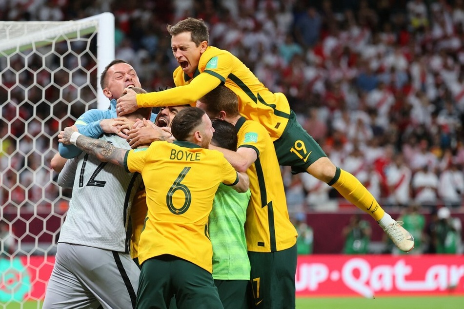 Nach dem Playoff-Triumph gegen Peru bejubelte Australien die Qualifikation zur WM 2022 in Katar.