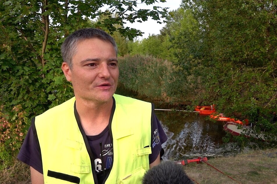 Nico Springer von der Feuerwehr Wegeleben.