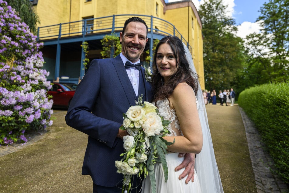 Tom (44) und Jenny Flade (40) waren das 875. Paar, das sich in der Villa Esche das Jawort gegeben hat.