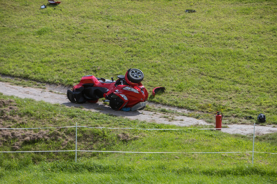 Das Trike wurde bei dem tragischen Unfall beschädigt.