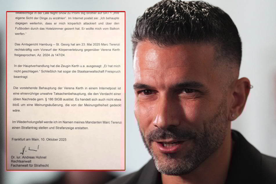 Marc Terenzi (47) setzte sich nach den Vorwürfen seiner Ex-Verlobten Verena Kerth (44) zur Wehr.