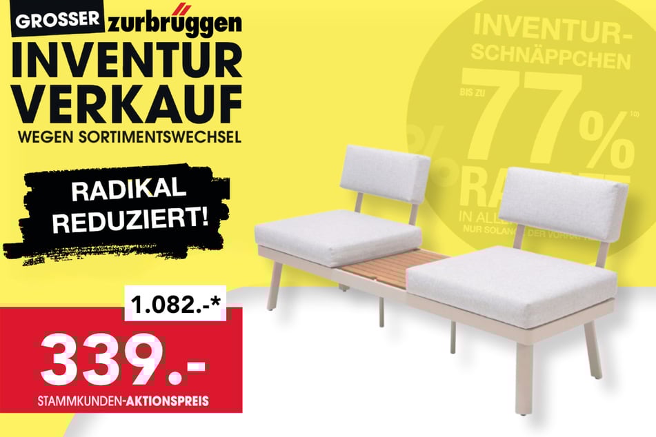 Die Ambia Garden Lounge-Kombination
für 339 Euro.