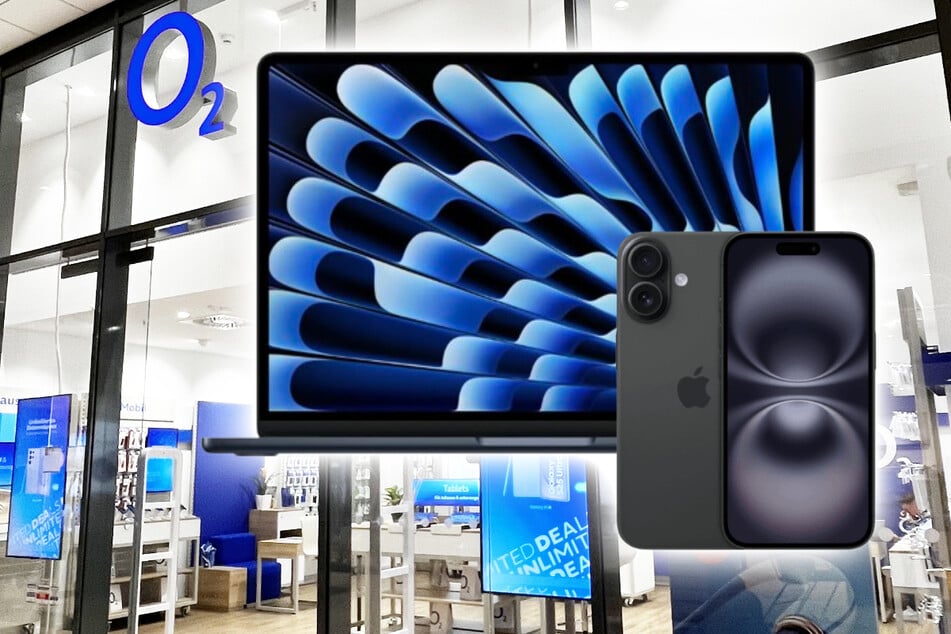 o2 verkauft iPhone 16 mit gratis MacBook Air 13 (M4) zum Hammerpreis