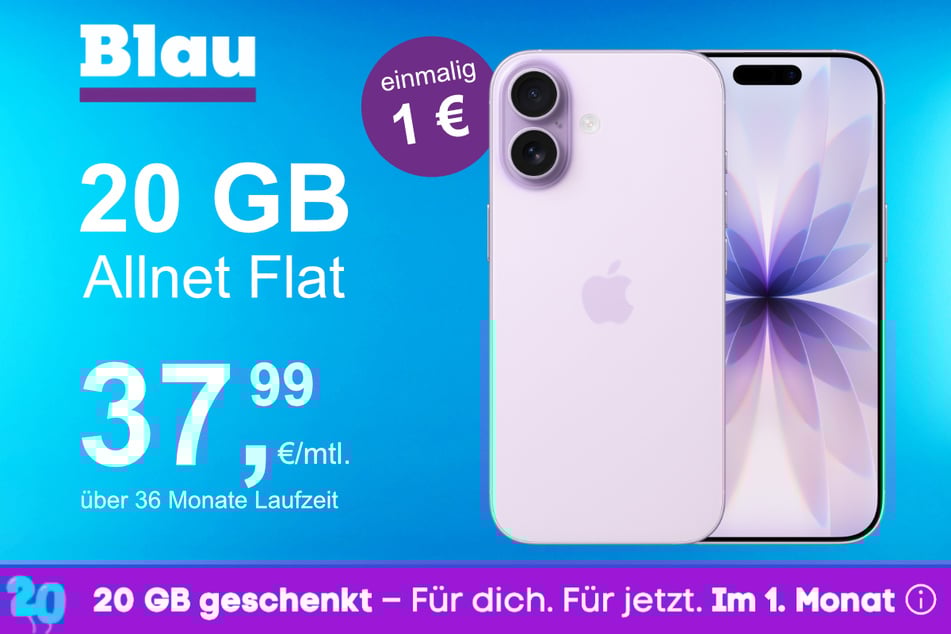 Das neue iPhone 17 im o2 Mobile M für einmalig 1 Euro.