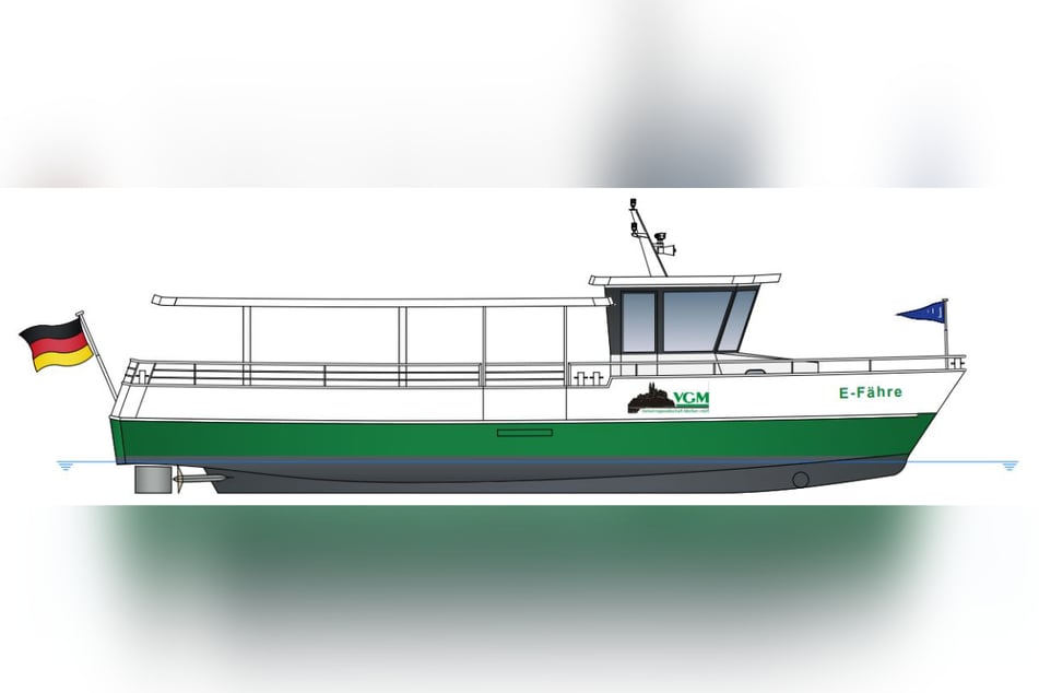 So soll sie aussehen, die "Klarisse". Die Elektro-Fähre wird derzeit in der Lux-Werft endmontiert.
