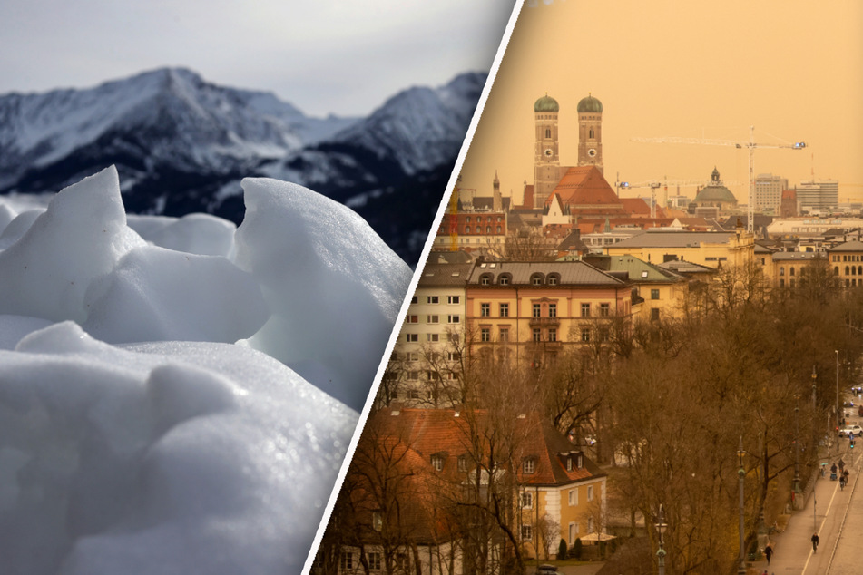 Jetzt wird's ungemütlich: Saharastaub und Schnee in Bayern