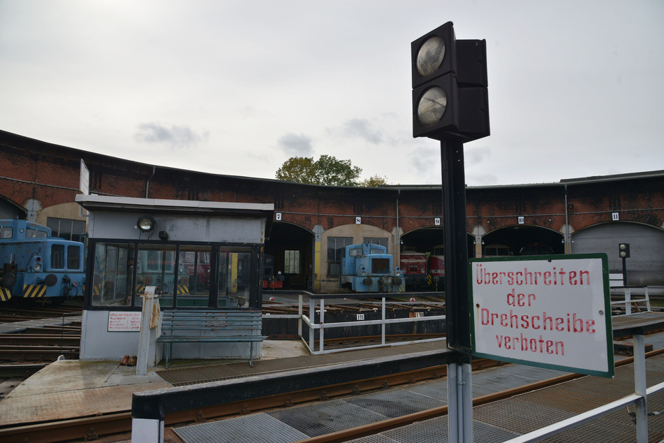Der Ringlokschuppen im Chemnitzer Eisenbahnmuseum wird zur Kulisse. Erstmals wird auf dem Drehkreuz eine Bühne stehen.