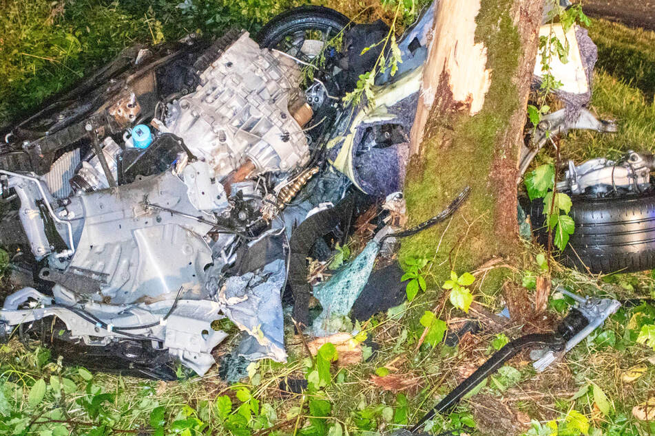 Renault zerschellt an Baum! Junger Fahrer verliert Kontrolle und rast in Waldstück