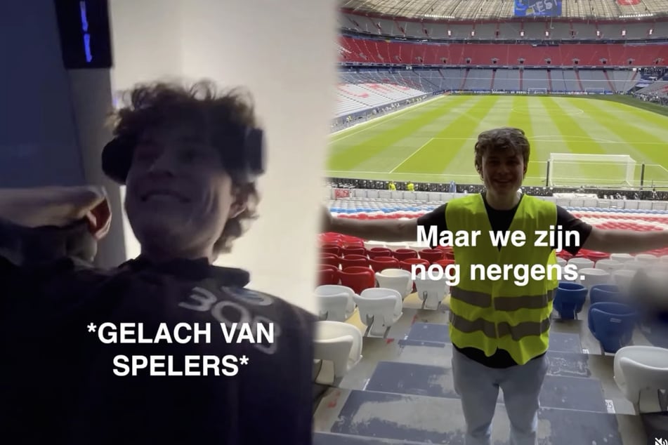 Die beiden bekennenden Fußball-Fans haben sich bereits im Mannschaftsbus unter die Spieler des belgischen Erstligisten Club Brügge gemischt oder als Bauarbeiter verkleidet in die Allianz Arena geschlichen.