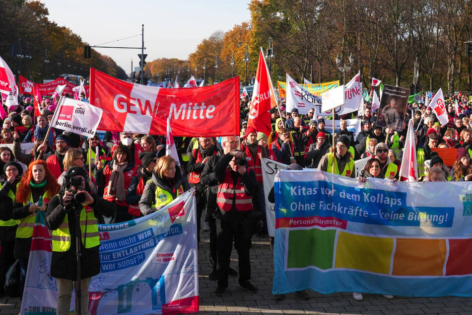 Bereits Ende November hatten ver.di und GEW in Berlin zu einem Warnstreik im öffentlichen Dienst aufgerufen.