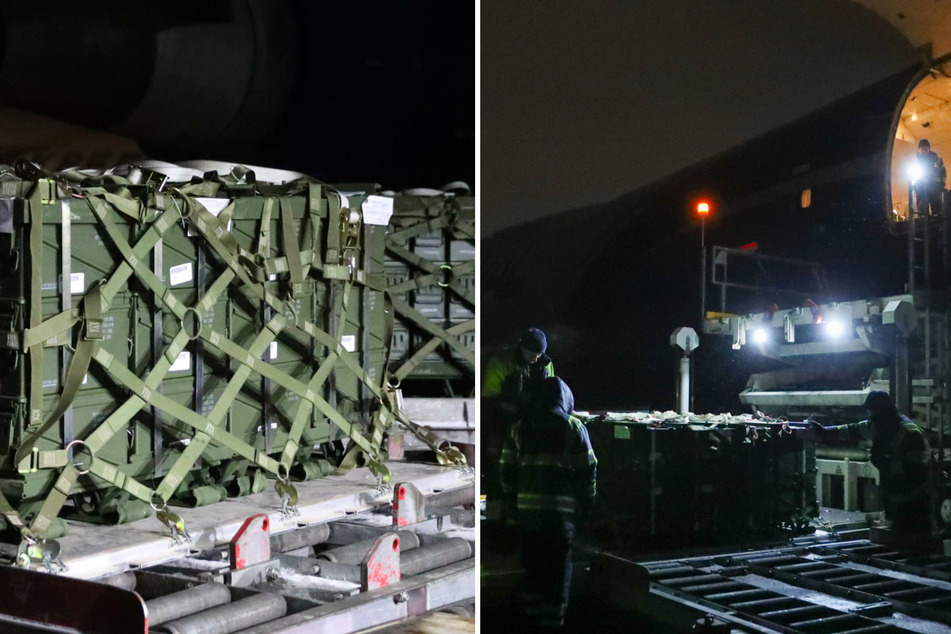 The US embassy in Kyiv tweeted photos of the arms shipment that arrived in Ukraine this week.