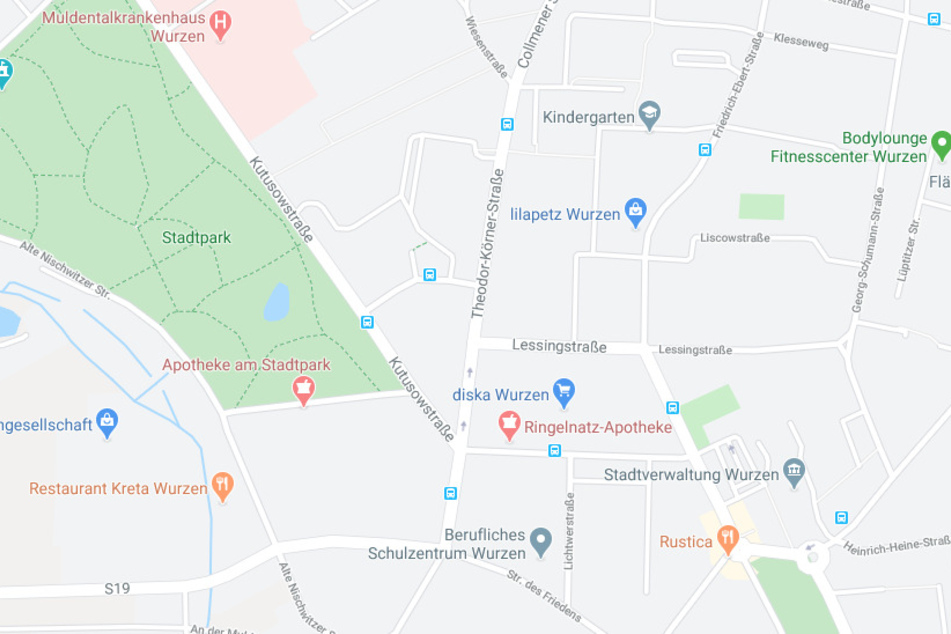 Zu dem Unfall kam es in der Wurzner Theodor-Körner-Straße.