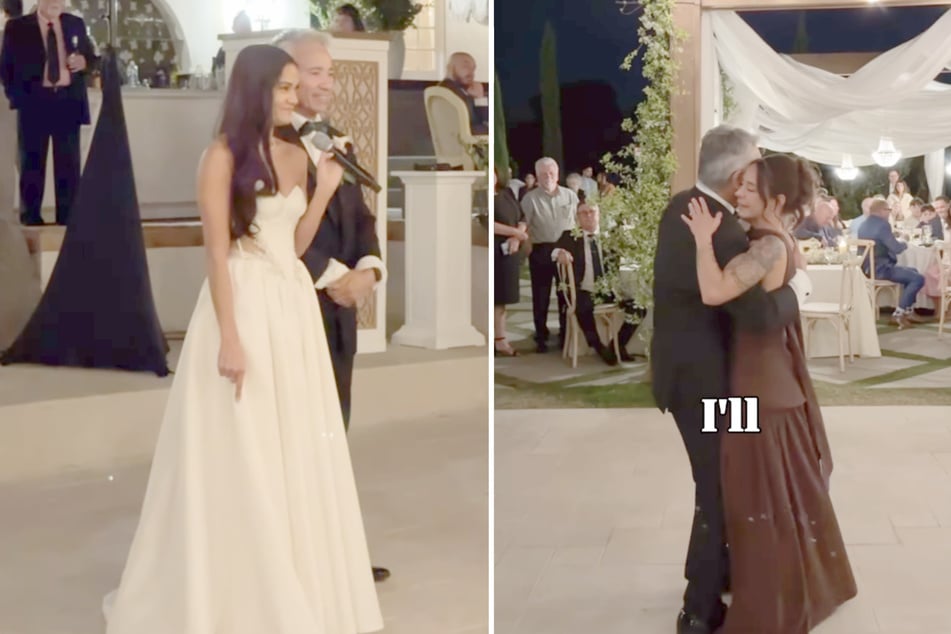 Schwägerin und Braut Mahealani Chun Wilson überließ ihrer Trauzeugin den Vater-Tochter-Tanz.