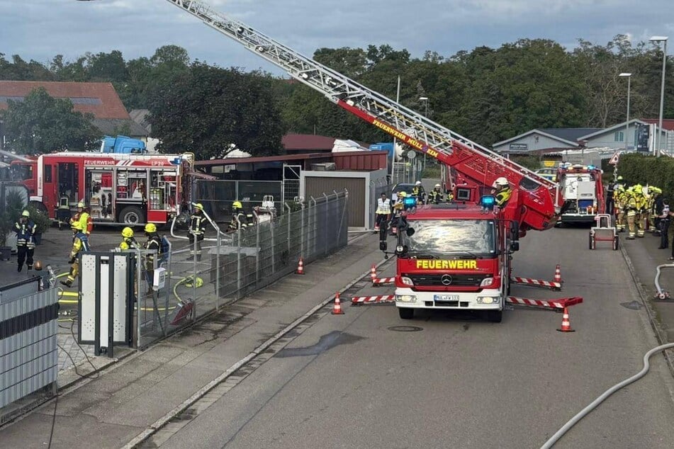 Die Freiwillige Feuerwehr Bad Krozingen war im Großeinsatz.