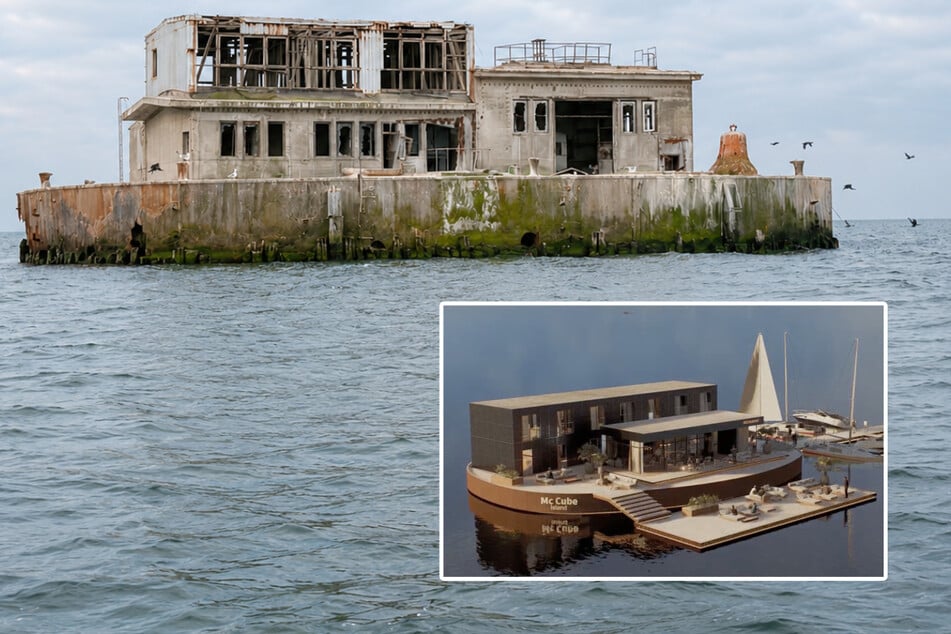 Mini-Insel vor Rügen versteigert: So soll der Lost Place bald aussehen