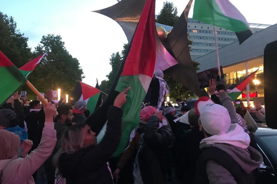 Rund 350 Personen nahmen an der Pro-Palästina-Demo teil.