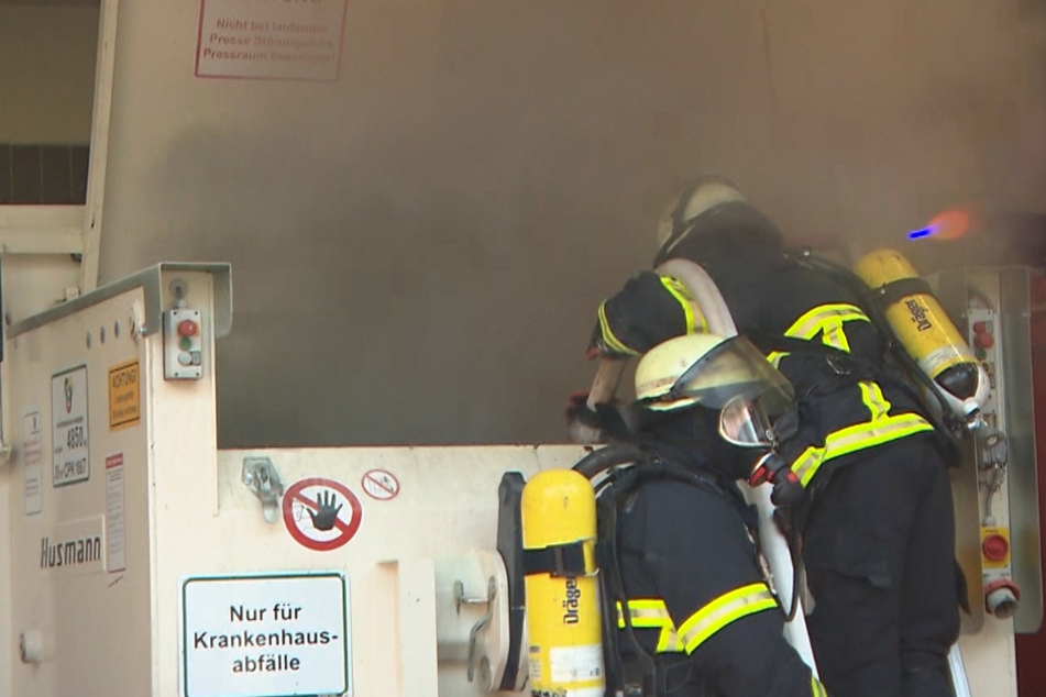 Feuerwehreinsatz auf Hamburger Klinik-Gelände