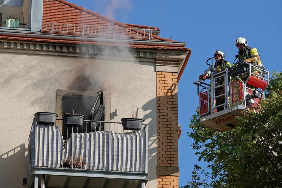 An einem Sonntagmorgen im Juni 2023 löschte die Feuerwehr den Brand auf der Wernerstraße. (Archivfoto)