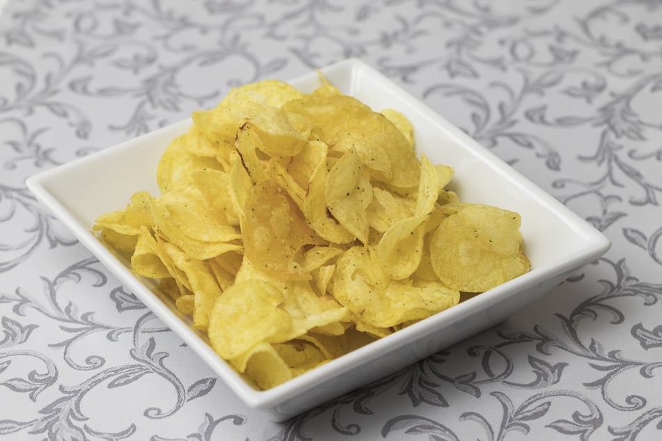 Potato chips are full of fat and additives.