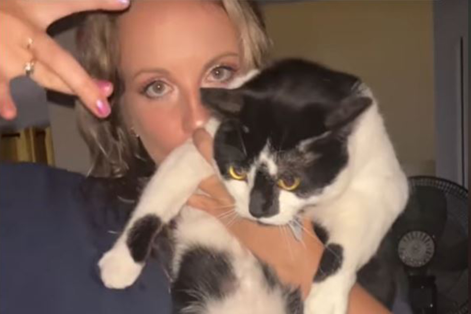 Frauchen Sam (27) ist erleichtert, dass ihre Katze kein ernstes Gesundheitsproblem hat.