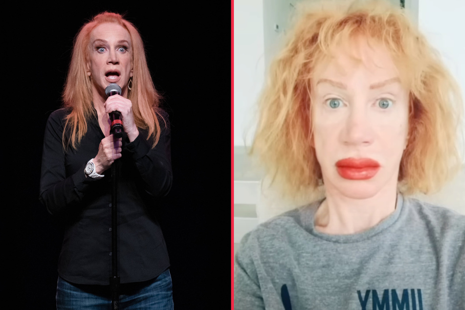 Kathy Griffin shocks with extreme lip and eyebrow tattoos
