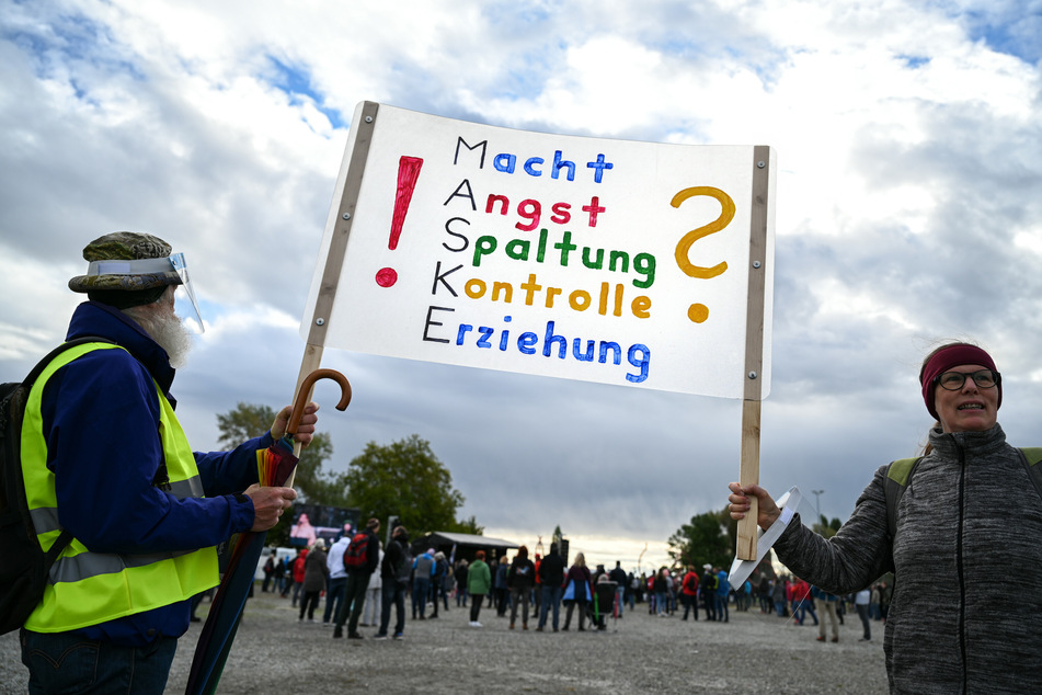 Die sogenannten "Querdenker" wollen heute auch in Leipzig demonstrieren.