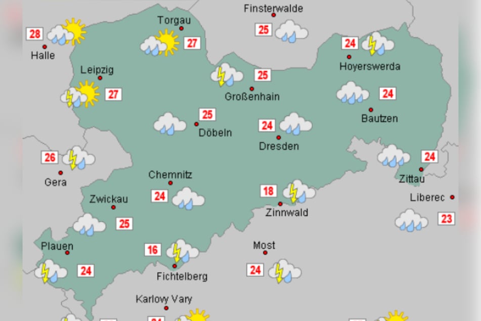 Erst am Sonntag tritt eine Wetterbesserung ein.