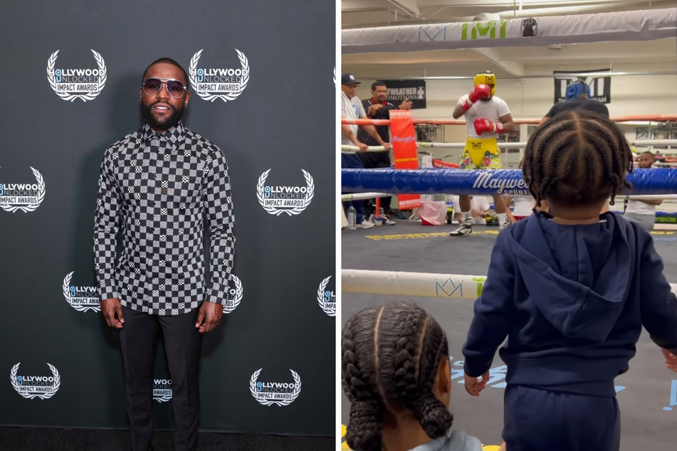Floyd Mayweather has been loving his role as grandfather to Kentrell Gaulden Jr.