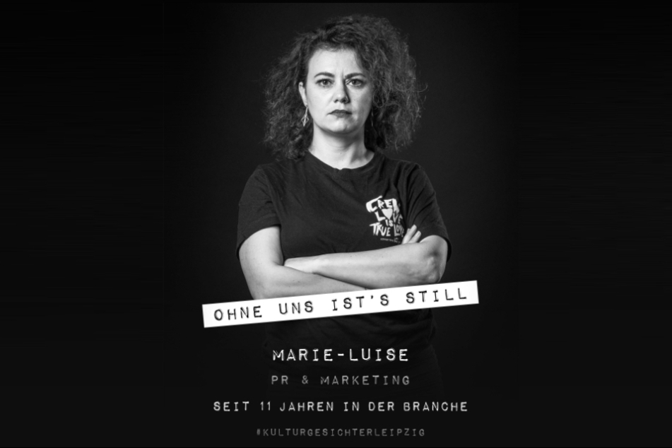 Marie-Luise Reber von der Aktion #Kulturgesichter und #ohneunsistsstill.