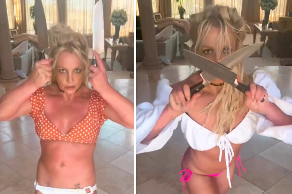 Britney Spears (41) schockt ihre Fans mit einem Messertanz.