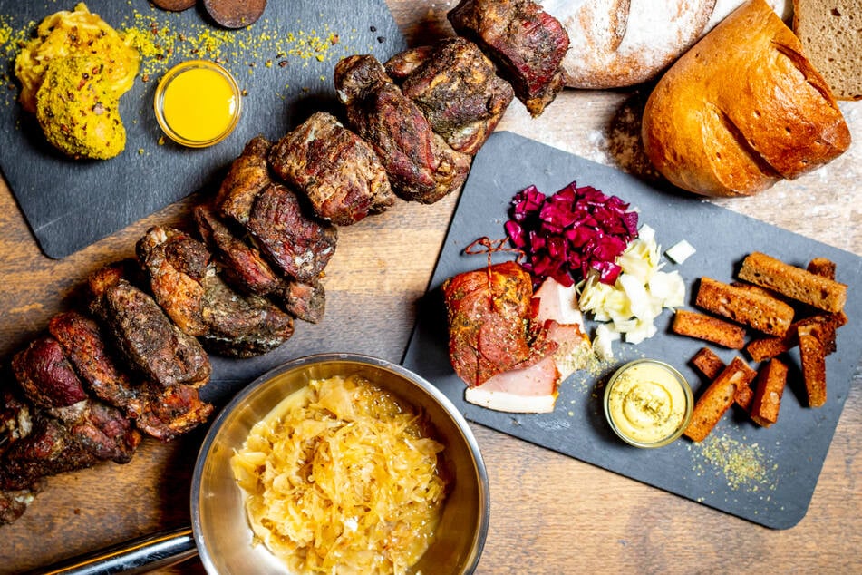 Mutzbraten-Menü im Restaurant "Reussischer Hof"