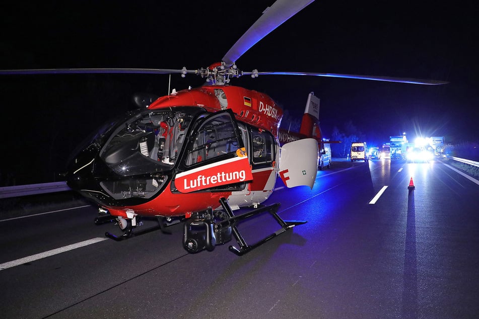 Der Rettungshubschrauber war im Einsatz.