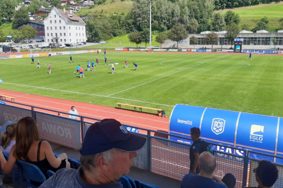 Ein Blick von der Silberstadt Arena.