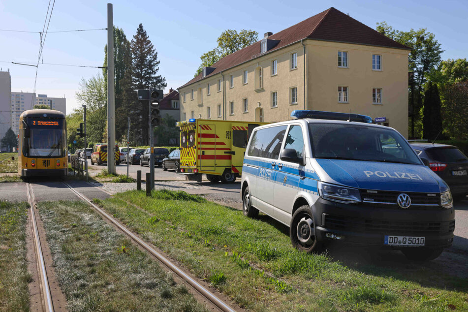 Der Verkehrsunfall ereignete sich an der Kreuzung Tetschener Straße / Stübelallee.
