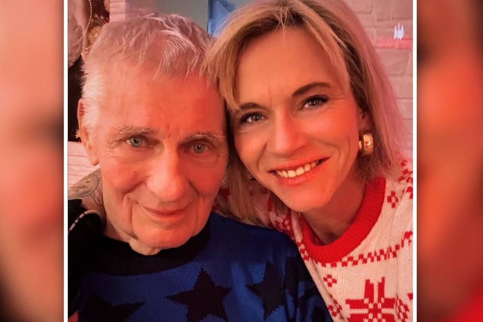 Schauspieler Heinz Hoenig (73) konnte gemeinsam mit Frau Annika (39) Silvester bei Freunden feiern.