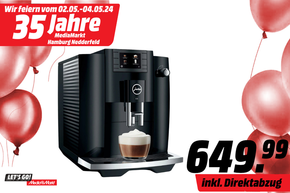 Jura-Kaffeevollautomat für 649,99 Euro.