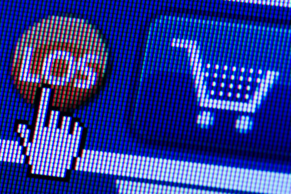 Ein Ausschnitt der Internetseite eines Online-Shops auf einem Computer-Bildschirm.