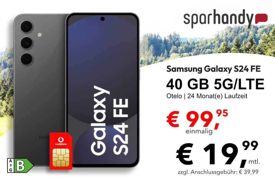 Das Samsung Galaxy S24 FE in der 40 GB Otelo Allnet-Flat Classic für einmalig 99,95 Euro.