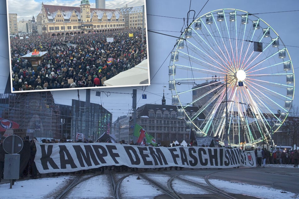 "Jede und jeder von uns ist gefragt": Zehntausende demonstrieren in Leipzig gegen Nazis