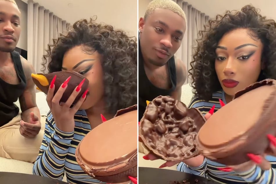 Megan Thee Stallion wants to eat the Louis Vuitton Easter egg with ice cream!