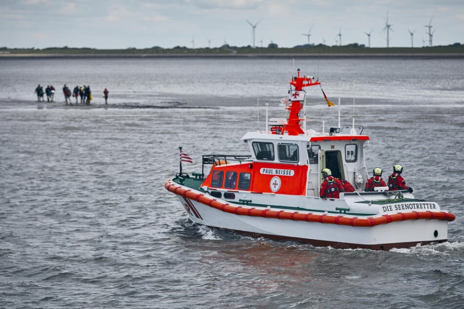 Fünf Wattwanderer mussten am Samstag zwischen Amrum und Föhr gerettet werden.