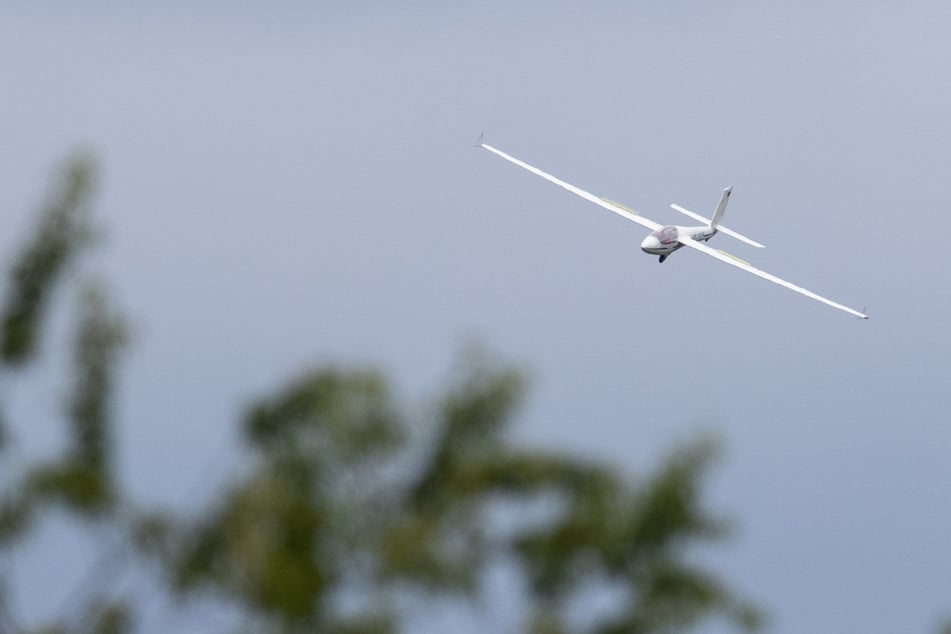 Bruchlandung mit Segelflugzeug: Telefonmast beschädigt