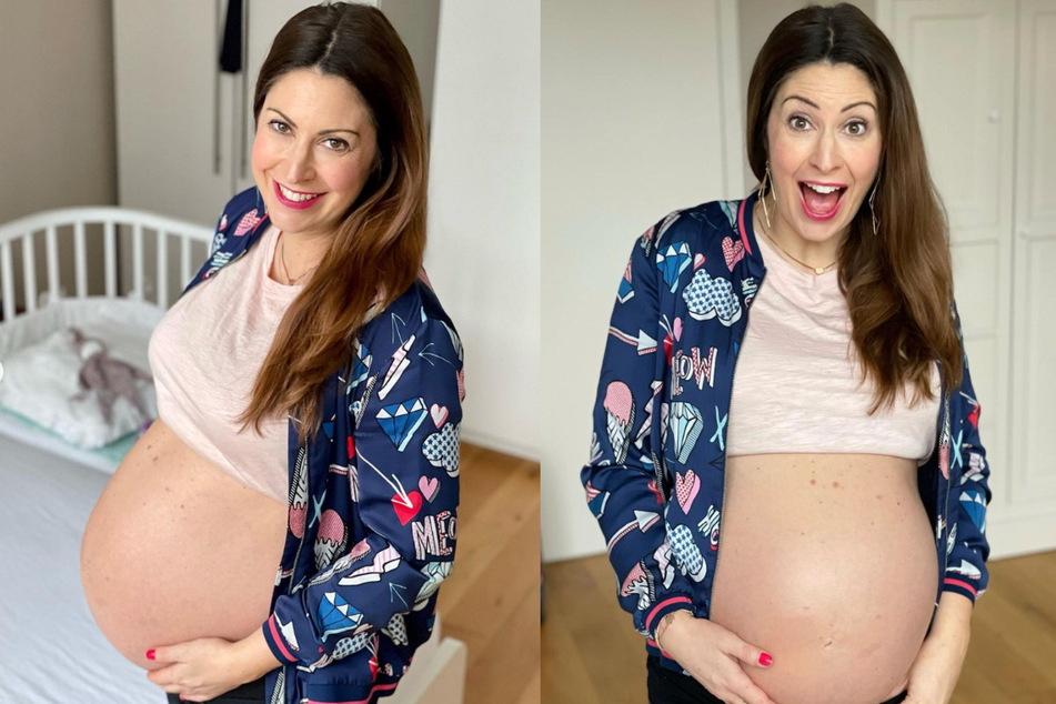 Madita van Hülsen (40) freut sich auf ihr Baby.