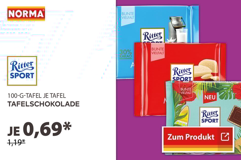 Rittersport Tafelschokolade für 0,69 Euro
