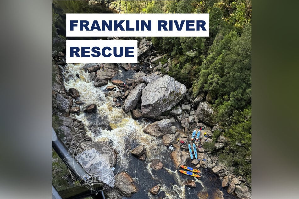 Auf dem Franklin River in Australien kam es von Freitag auf Samstag zu einer dramatischen Rettungsaktion.