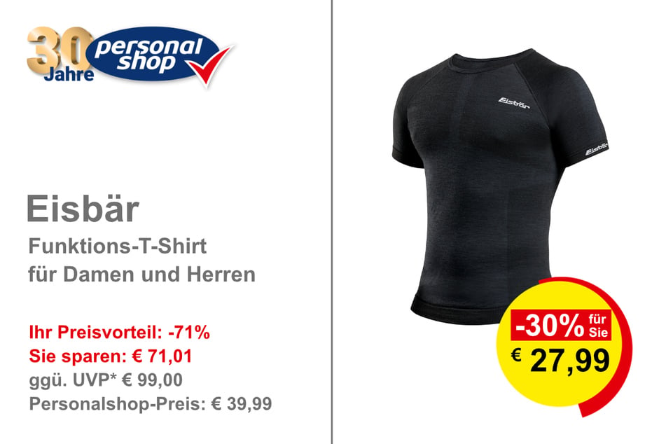 Eisbär Funktions-T-Shirt für Damen und Herren