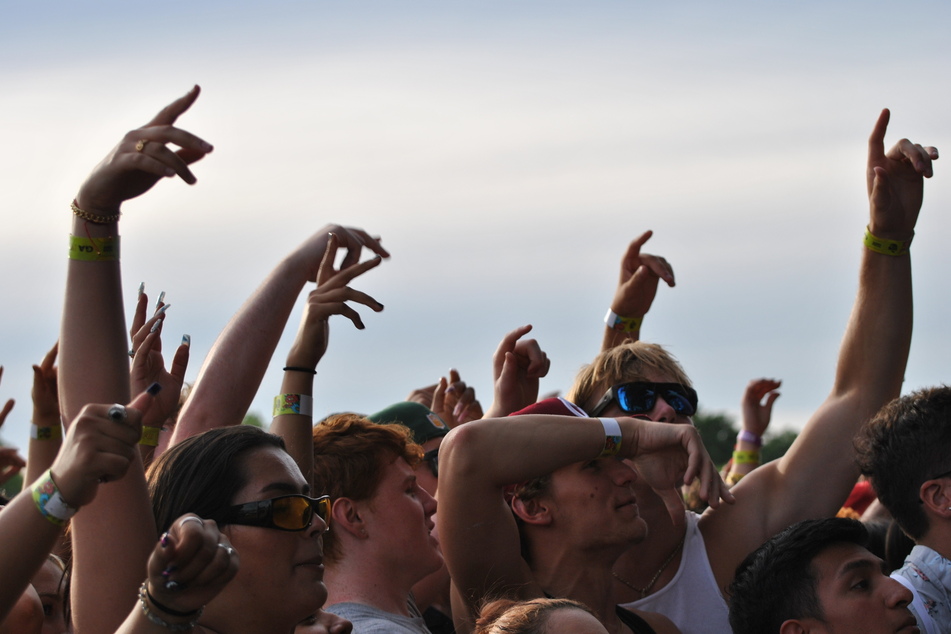 The crowd was jamming out at A$AP Ferg's set.